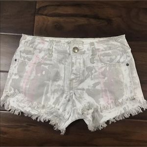 NWT! Free People Icing Wash High Cut Shorts! Sz 28
